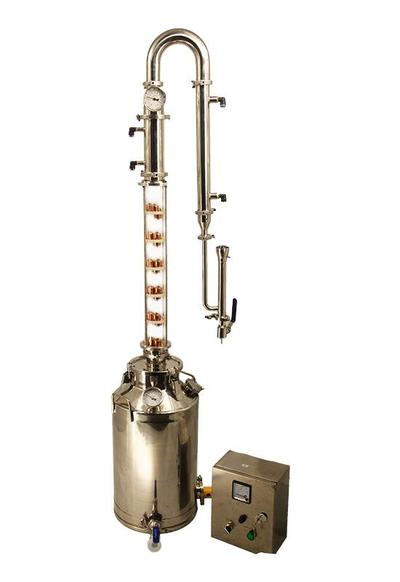 50L Glass Column vodka distillery pot distillation pot distillation